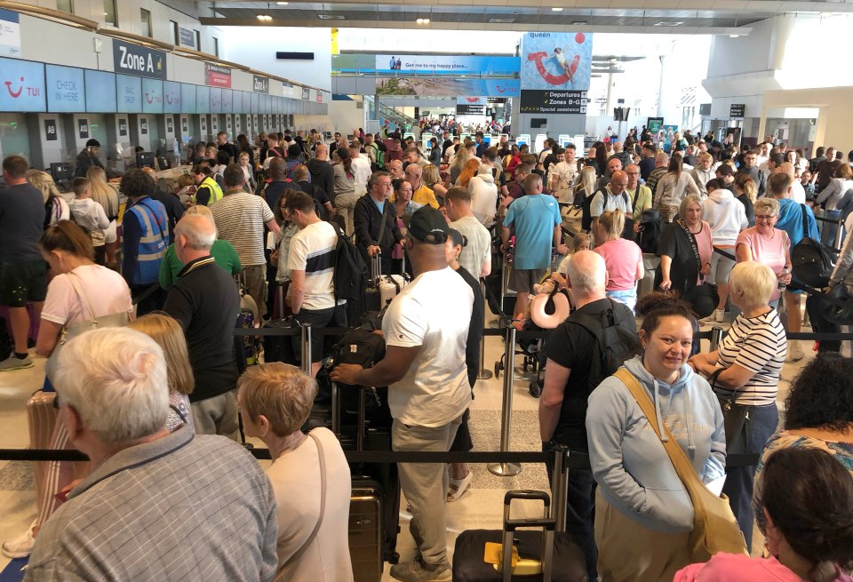 Horror scenes in Manchester Airport as TUI grounded hundreds of flights