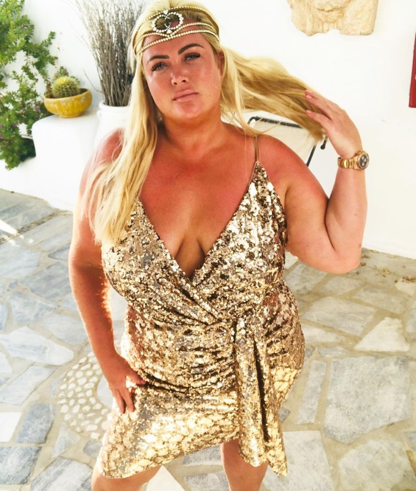 Gemma Collins dazzled in a figure-hugging sequin dress