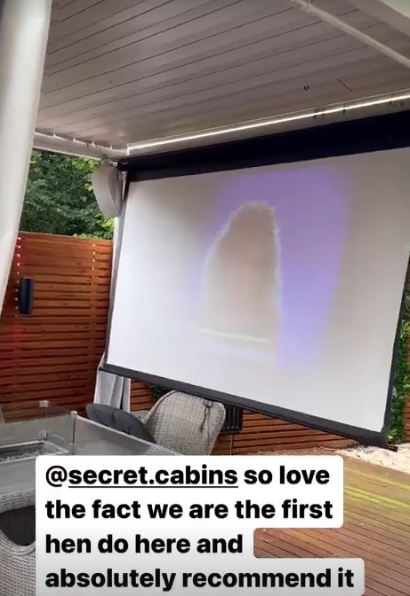 They venue had a large cinema screen