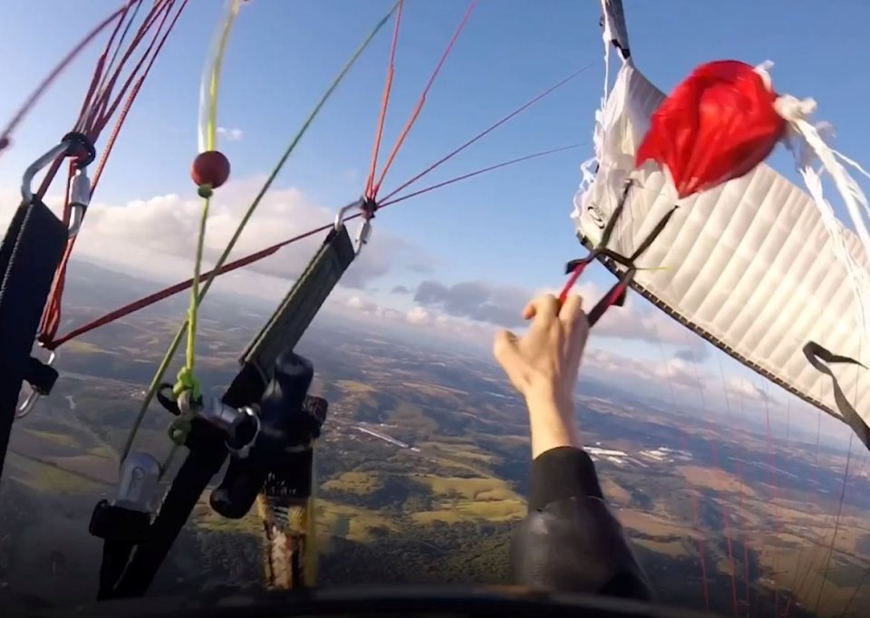 The thrill-seeking daredevil was able to make a move that saved him from almost 'certain death'