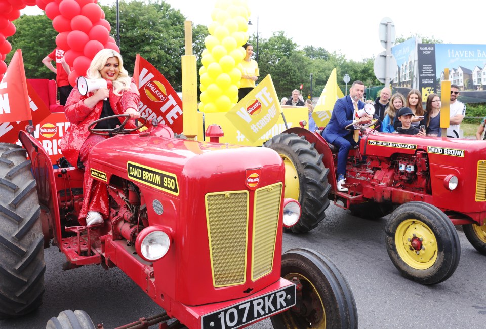 Gemma Collins was out promoting Walkers crisps with Gary Lineker and TV star Fred Sirieix