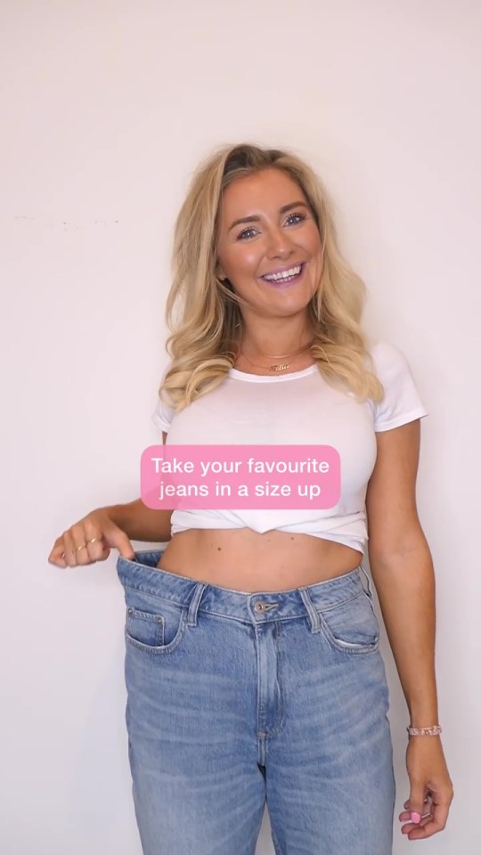 Lottie Drynan shared how to get any pair of jeans to fit and be stretchy