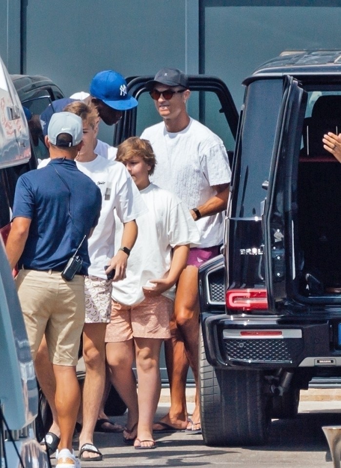 Cristiano Ronaldo marked Father's Day by taking to the sea with his son