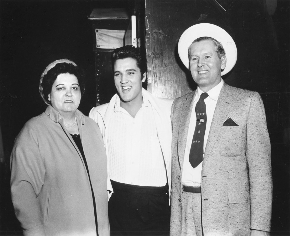 Elvis Presley seen here with his mother and father Vernon