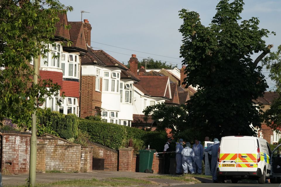 The body of a mum and her son were found at an address just after 1.30pm