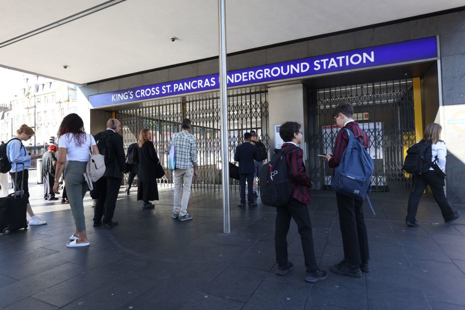 King's Cross station opened later than usual today