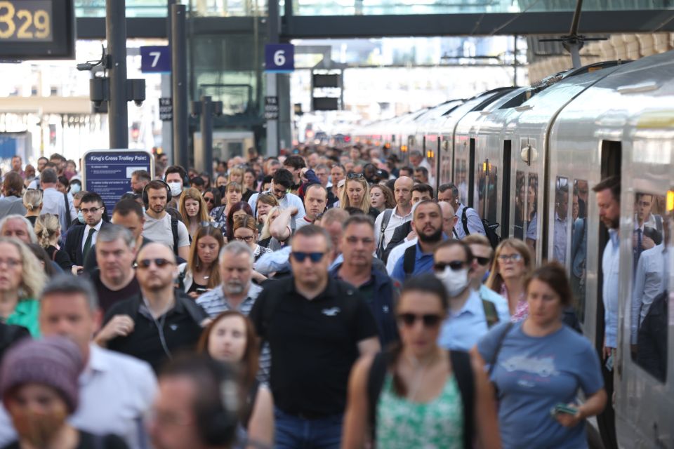 King's Cross was busy with arrivals this morning