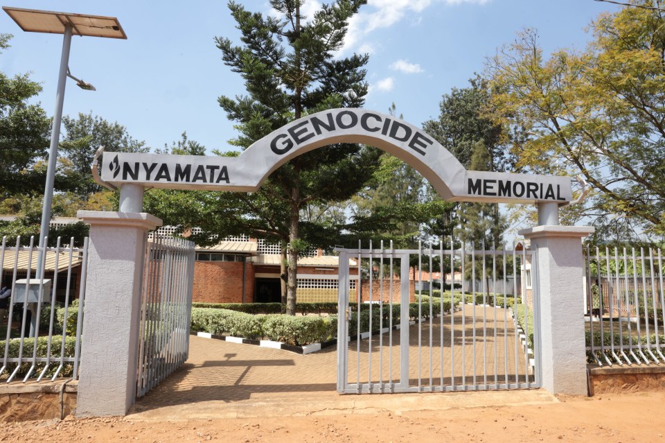 The entrance of the Nyamata Church Genocide Memorial in Rwanda