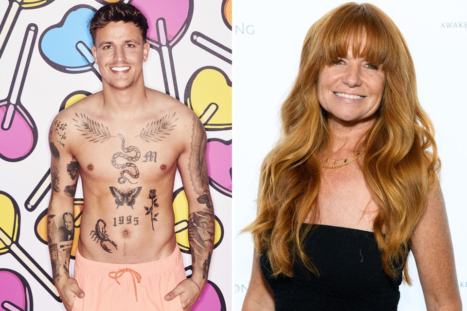 Luca Bish's family friend Patsy Palmer has been cheering him on from the sidelines