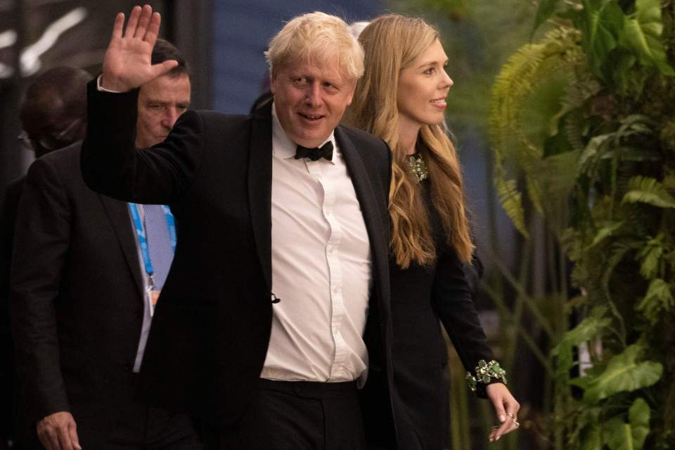 Boris and Carrie Johnson in Kigali