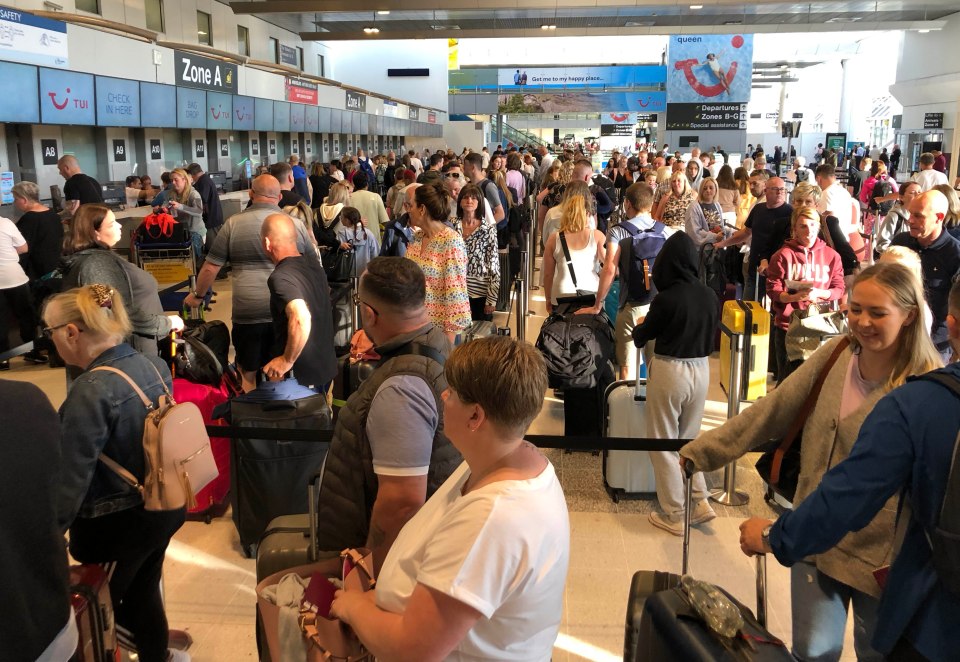 Travellers are being met with colossal snaking lines