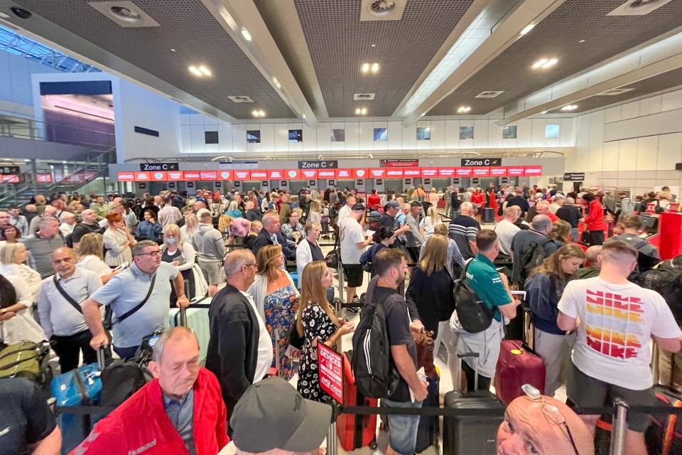 Passengers at Manchester airport are among those suffering