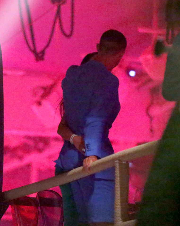 The pair enjoyed their time together at a nightclub in Ibiza