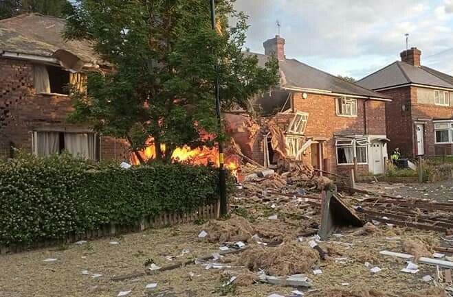 The scene was 'like a disaster movie' neighbours said