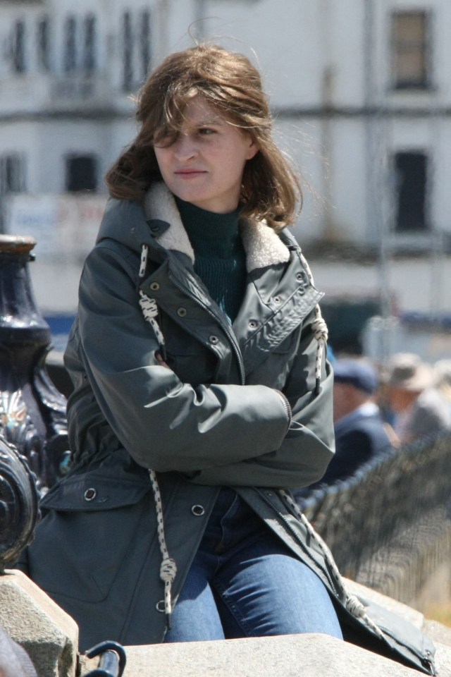 Actress Jemma Carlton is seen filming the title role in Maxine