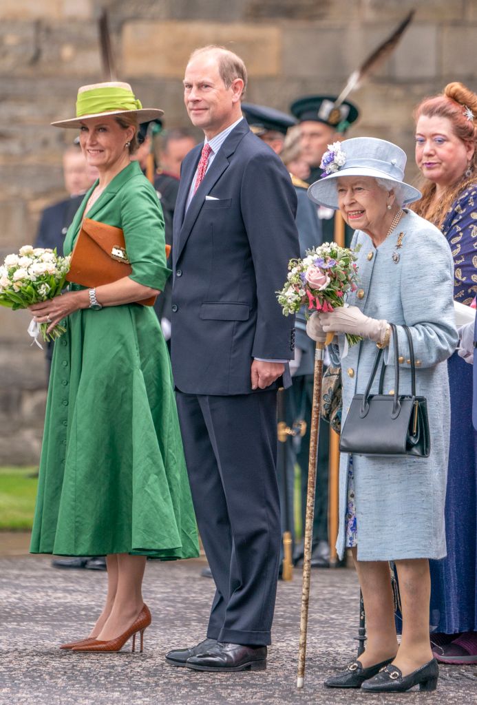 The Queen was joined by Prince Edward and his wife Sophie