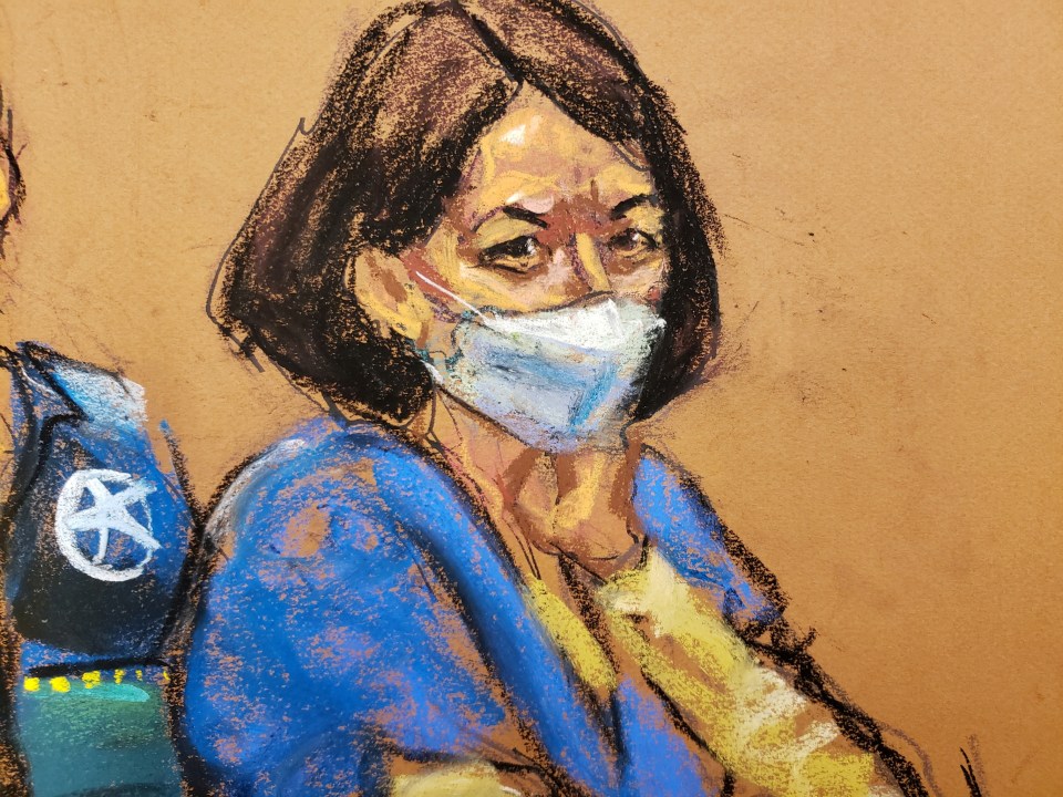 The 60-year-old repeatedly played with her hair and adjusted her mask in court