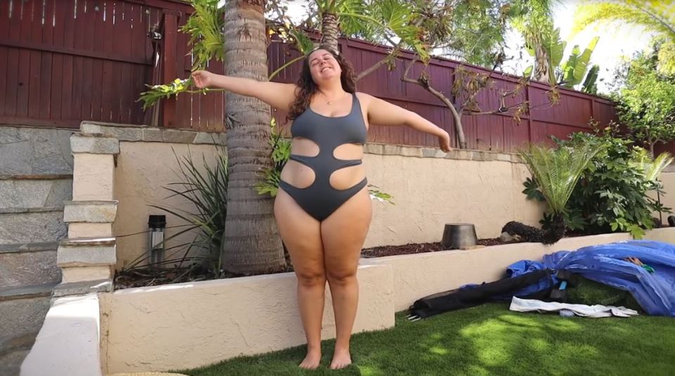 The cut out swimsuit look great, but wasn't practical