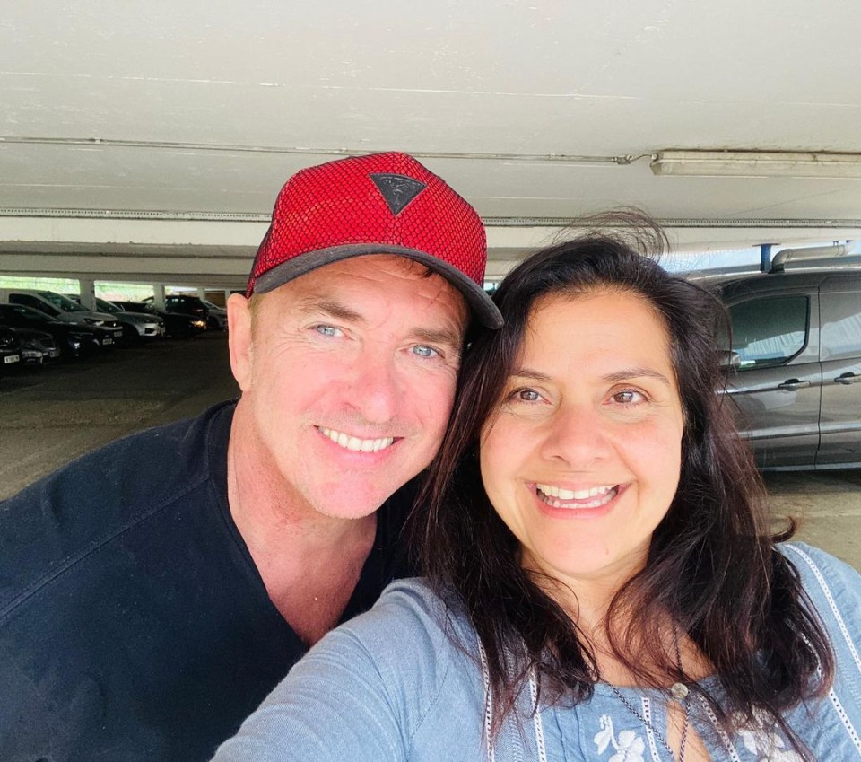 EastEnders legends Shane Ritchie and Nina Wadia bumped into each other at the supermarket