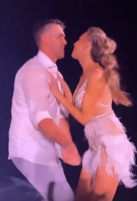 The newlyweds share one of their first dances together as a married couple