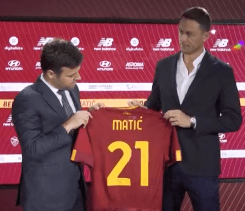 Matic has signed a one-year deal with Roma