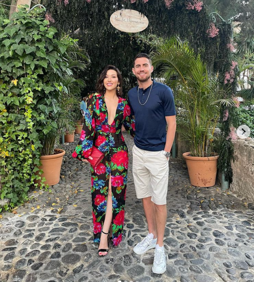 Jorginho and girlfriend Catherine enjoyed the five-star Puente Romano beach resort in Marbella