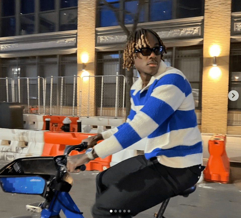 Effortlessly cool Trevoh Chalobah took in New York's sights on a bicycle