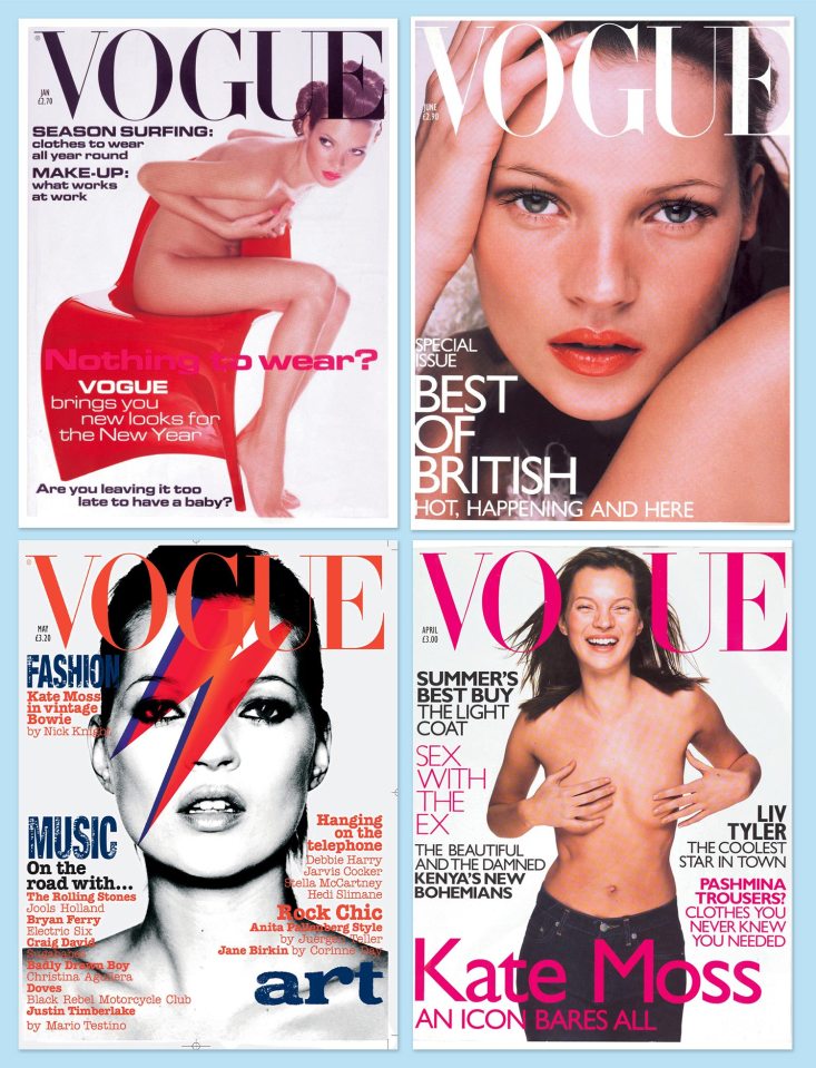 Cover girl Kate has posed for Vogue more than any other British model