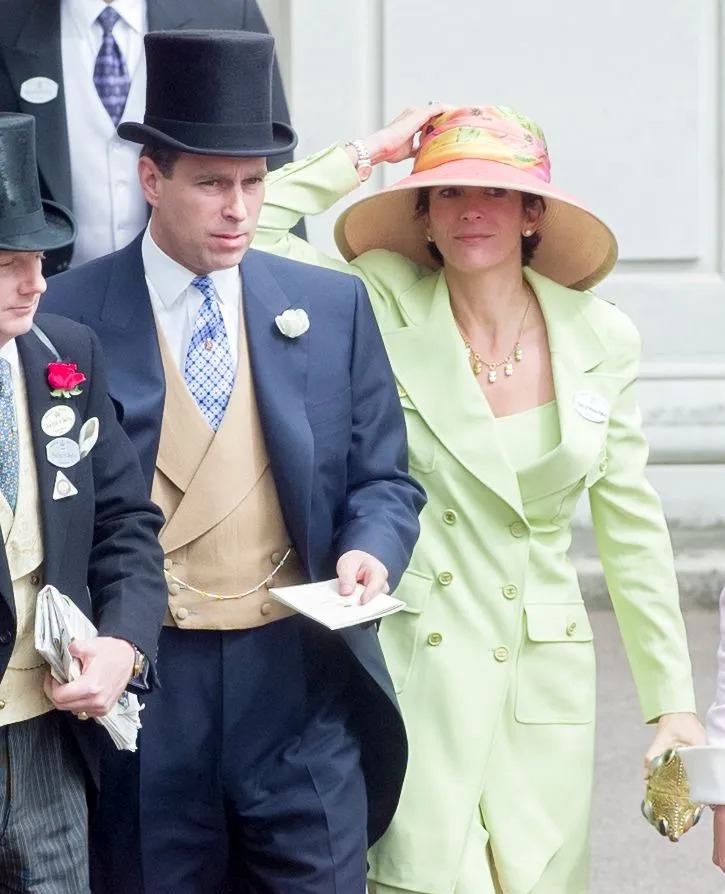 Prince Andrew and Ghislaine Maxwell pictured together in 2000