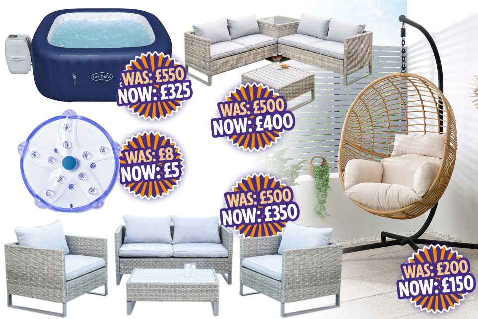 B&M has a huge sale on garden furniture currently