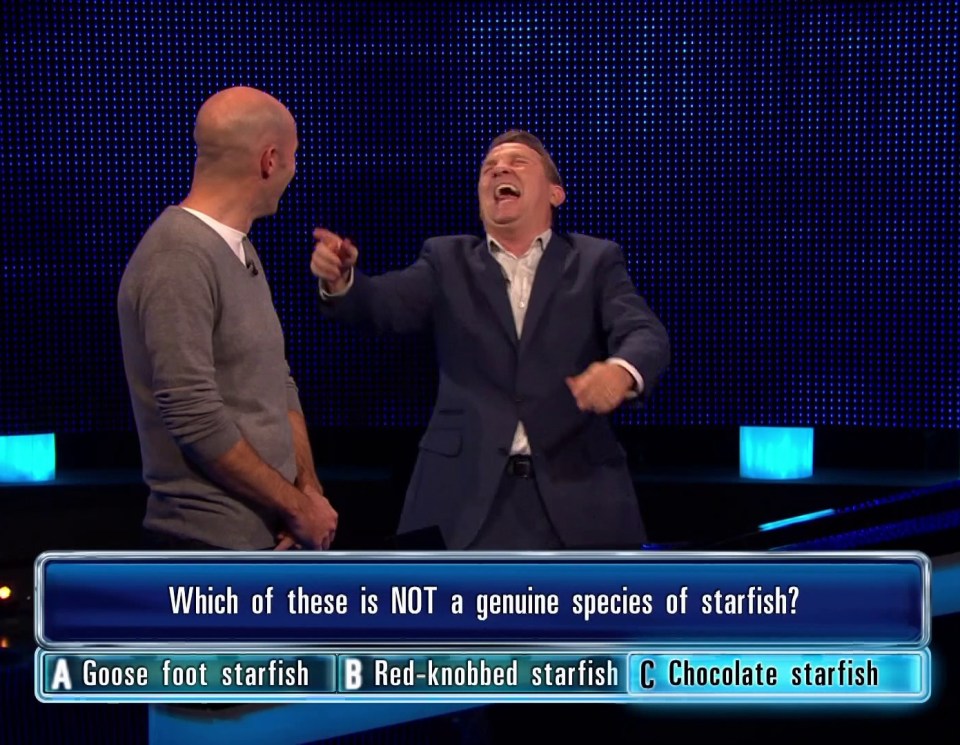 The Chase stopped as the host broke down in hysterics last night