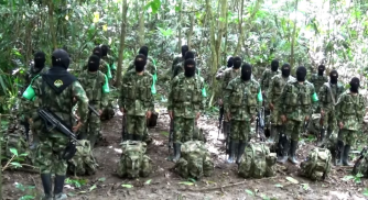 Soldiers from the Clan del Golfo – one of Colombia’s largest drug cartels