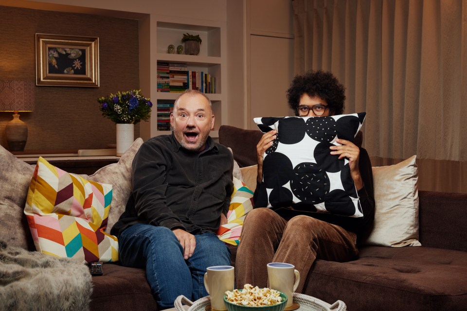 Bob Mortimer and Richard Ayoade are on Celebrity Gogglebox