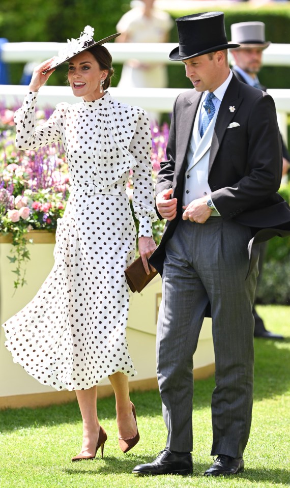 She and Wills appeared delighted as they made their way through the Berkshire event, the first time they have attended since 2019