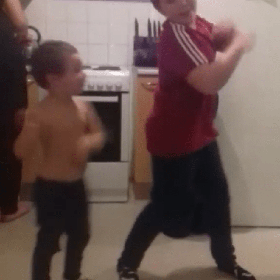 Mulligan can be seen dancing with Logan in chilling footage