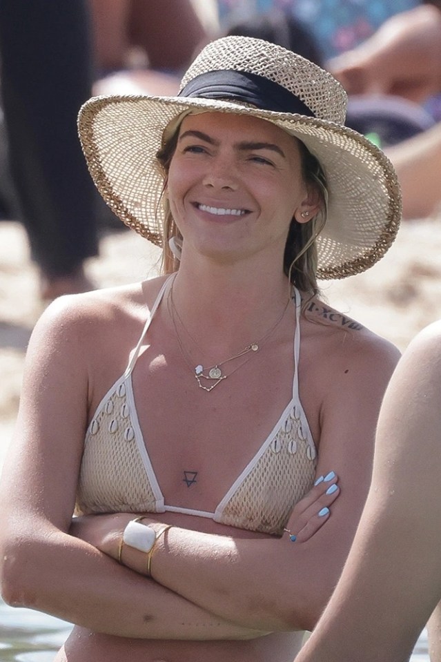 Louisa was spotted in the tiny bikini at the beach