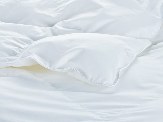 White duvet.