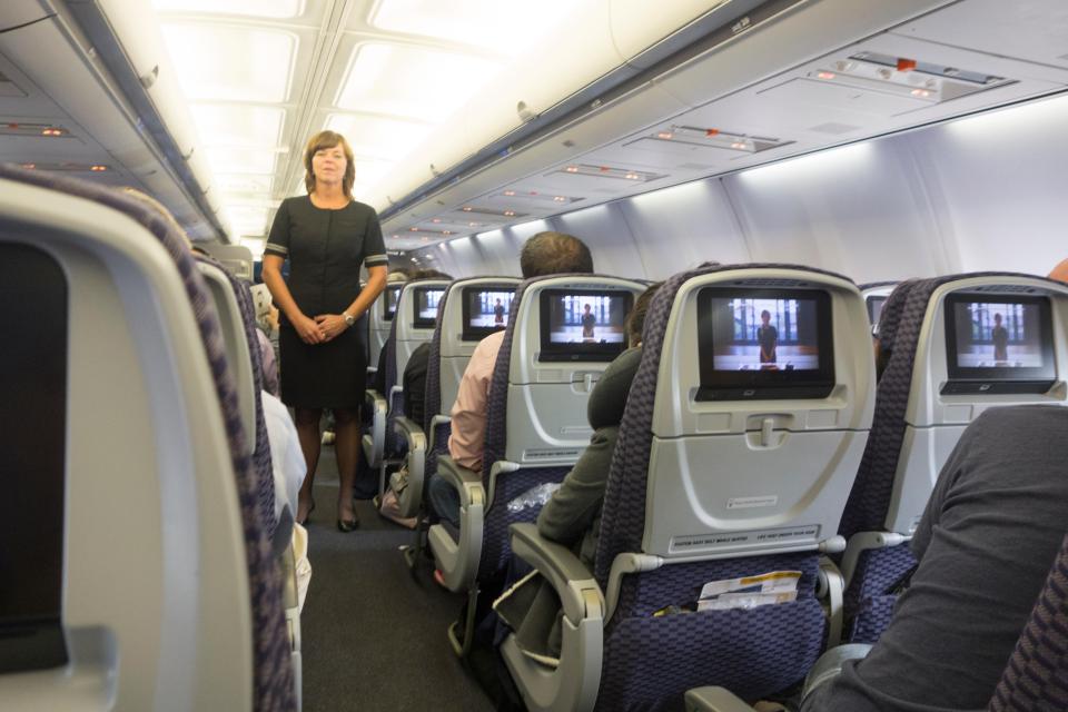 Bare feet and short sleeves are a no-no, according to a flight attendant