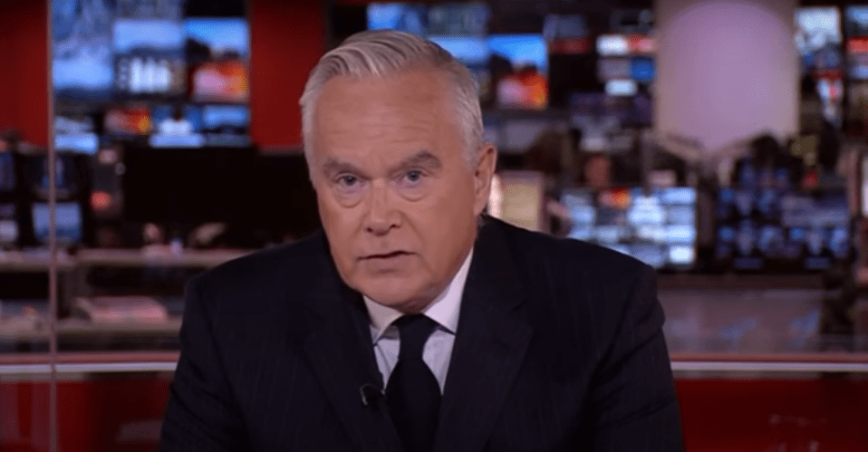  Huw Edwards is a legendary BBC news broadcaster - seen here announcing the death of Queen Elizabeth