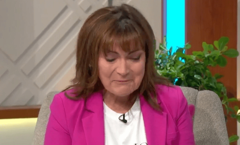 Lorraine Kelly broke down in tears