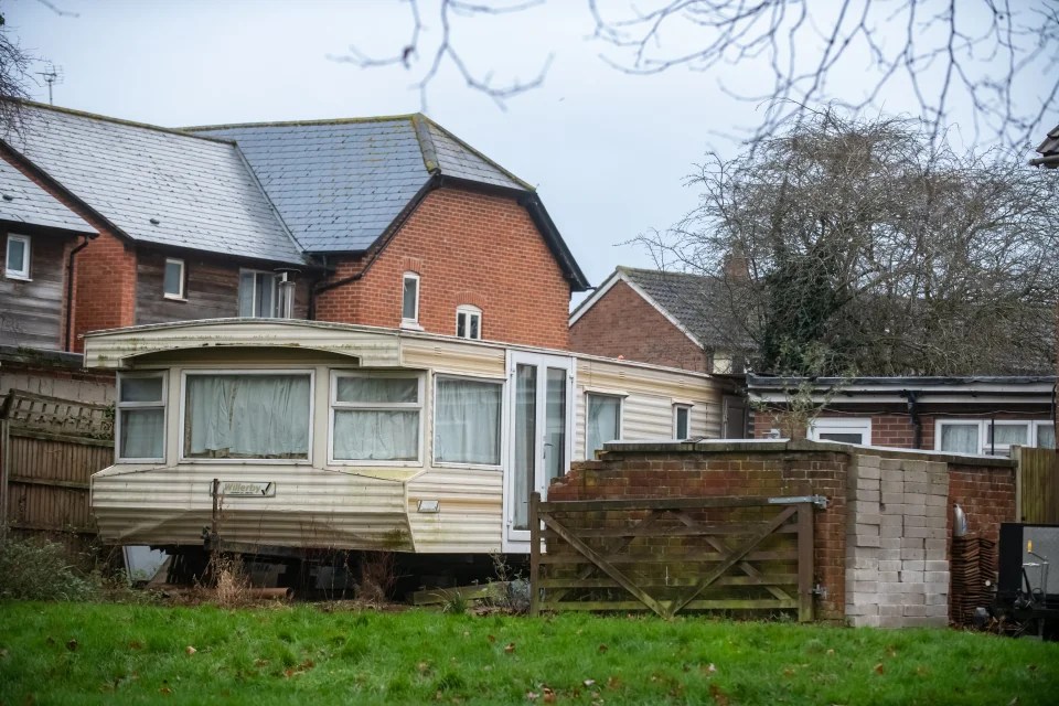 Lillie Goddard lives in the static home outside her house with her disabled mum