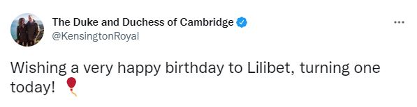 Kate and Wills also released a birthday message on the platform