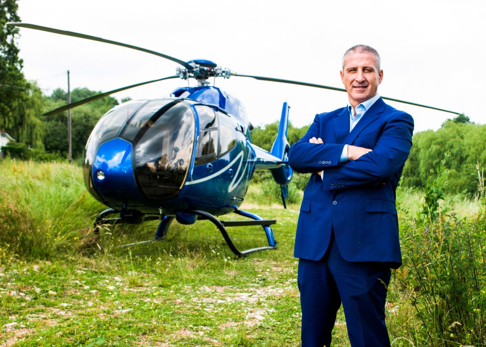 Alfie's purchases have also included a £4.5million helicopter