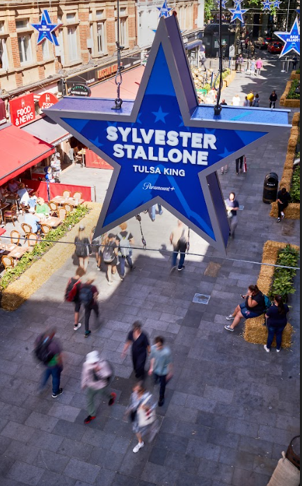 A Sylvester Stallone star can be seen in Leicester Square