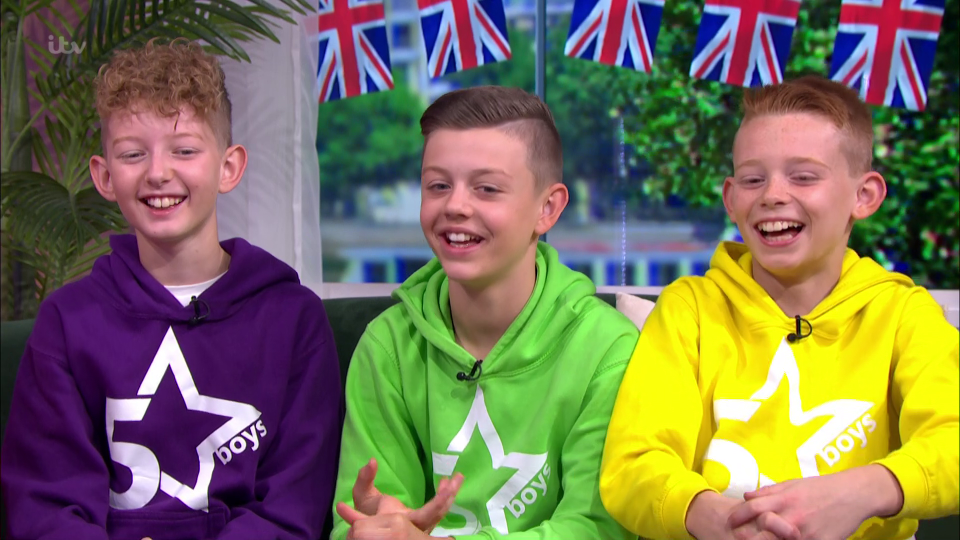 Britain's Got Talent's 5 Star Boys appeared on This Morning today