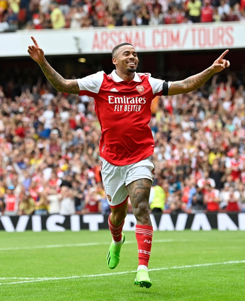 Gabriel Jesus scored a hat-trick as Arsenal won the Emirates Cup against Sevilla