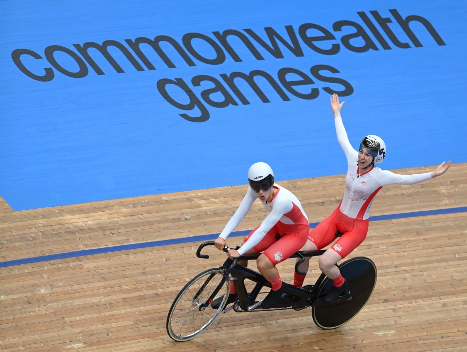 The pair were fined for staging their own celebration during the medals ceremony