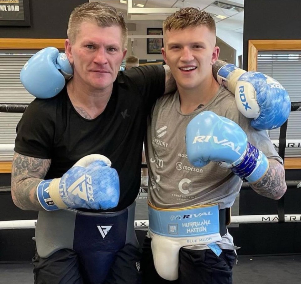 Ricky Hatton has regularly trained and sparred with son Campbell down the years