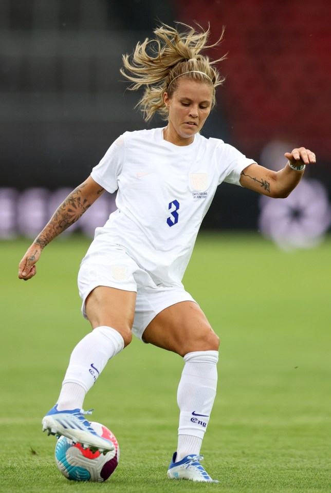 Rachel Daly of England in action