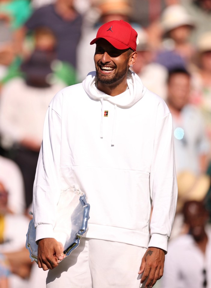 Kyrgios leaves the All England Club with the runner-up trophy